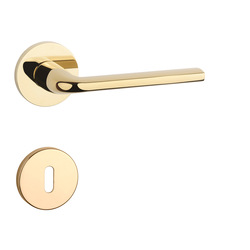 Klika na dveře AT - OLEANDRO - R 7S OLV PVD - Mosaz leštěná lakovaná PVD