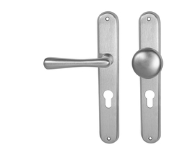 Klika na dveře NI - ELEGANT OCS - Chrom broušený