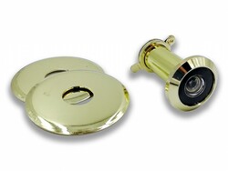 SA - Průhledítko (kukátko) KOMPLET OLV - Mosaz leštěná lakovaná