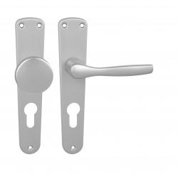 Klika na dveře BA - LUXOR - B F1 - Stříbrný elox