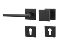 Klika na dveře MP - PRIMA - HR SQ6 BS - Černá matná