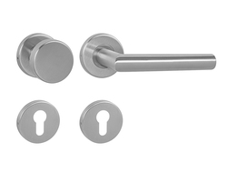 Klika na dveře MP - FAVORIT - R BN - Broušená nerez