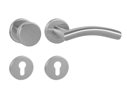 Klika na dveře MP - SWING - R BN - Broušená nerez