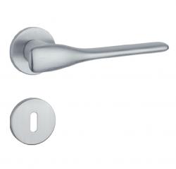 Klika na dveře AS - ORCHIDE - R 7S OCS - Chrom broušený