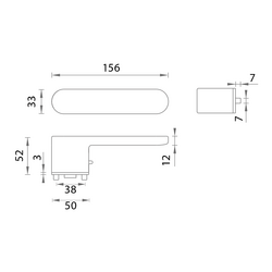 Klika na dveře s uzamykáním MPK - IMPRESSA SWITCH LOCK - OR WS - Bílá matná