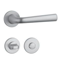 Klika na dveře AS - TULIPA - R 7S OCS - Chrom broušený