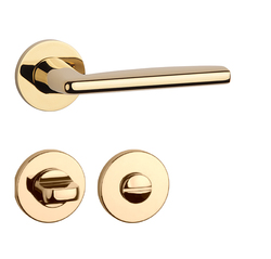 Klika na dveře AT - LUNA - R 7S GOLD PVD - Lesklá zlatá PVD