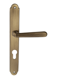 Klika na dveře NI - ALT WIEN Štít OGR - Bronz česaný lesklý