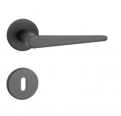 Klika na dveře AT - ARNICA - R 7S BS - Černá matná