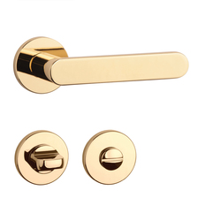 Klika na dveře AS - ALORA - R 7S OLV - Mosaz leštěná lakovaná