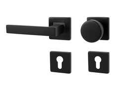 Klika na dveře MP - QUADRA - HR BS - Černá matná