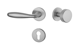 Klika na dveře AT - VERBENA - R 7S OCS - Chrom broušený