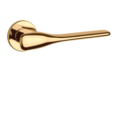 Klika na dveře AS - ORCHIDE - R 7S OLV - Mosaz leštěná lakovaná