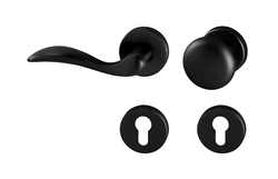 Klika na dveře TI - LEA - R 1948 BS - Černá matná (153)