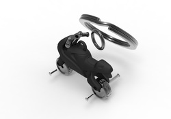 MTM946 MTM - KLÍČENKA - Motorka černá