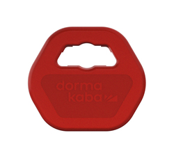 DK - Rozlišovač na zoubkové klíče VELKÝ Světle červená