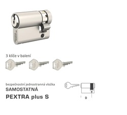 Bezpečnostní vložka DK - PEXTRA plus S jednostranná NP - Nikl perla