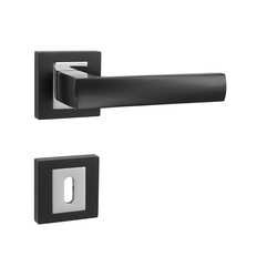 Klika na dveře MP - HOLLY - HR BS/OC - Černá matná / chrom lesklý