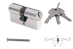 Stavební vložka MP - Stavební cylindrická vložka 50S ONS - Nikl broušený