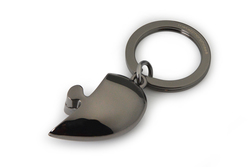 MTM116-01 MTM - KLÍČENKA - Dvojsrdce zlato-černé