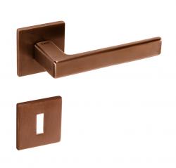 Klika na dveře TI - SONIA - HR 3095Q 5S CUM PVD - Měď matná PVD (160)