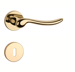 Klika na dveře AS - NERINA - R 7S OLV PVD - Mosaz leštěná lakovaná PVD