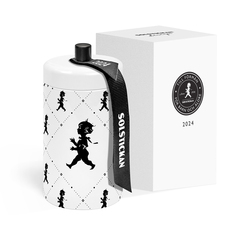 SN - DESIGNOVÉ ZÁPALKY V DÓZE Bílá lesklá / černý lesklý emblém