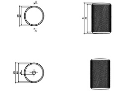AS - Nábytková úchytka 1060 BS - Černá matná