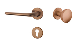 Klika na dveře AS - AZALIA - R 7S CUM PVD - Měď matná PVD