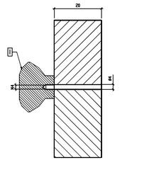 AS - Nábytková úchytka 1065-S OC/černý křišťál - Chrom lesklý / černý křišťál