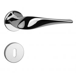 Klika na dveře AS - PETUNIA - R 5S OC - Chrom lesklý