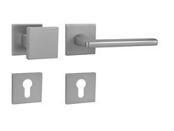 Klika na dveře MP - PRIMA - HR SQ6 OCS - Chrom broušený