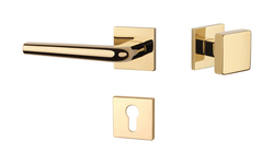 Klika na dveře AT - FUNKIA - HR 7S OLV PVD - Mosaz leštěná lakovaná PVD