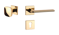 Klika na dveře AS - LILA - HR 7S OLV - Mosaz leštěná lakovaná