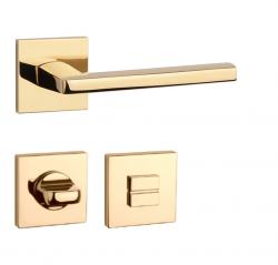 Klika na dveře AT - PYROLA - HR 7S OLV PVD - Mosaz leštěná lakovaná PVD