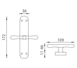 Rozvora na okno NI - ALT WIEN - rozvora NB - Černá strukturovaná