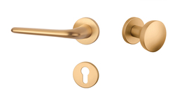 Klika na dveře AS - AZALIA - R 7S OLS - Mosaz broušená