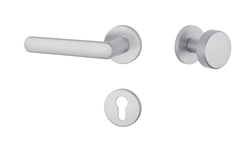 Klika na dveře AT - FRAGOLA - R 7S OCS - Chrom broušený