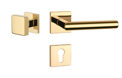 Klika na dveře AT - ARABIS - HR 7S OLV PVD - Mosaz leštěná lakovaná PVD