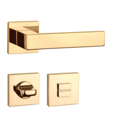 Klika na dveře AS - PINA - HR 7S OLV - Mosaz leštěná lakovaná