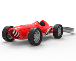 MTM221-01 MTM - KLÍČENKA - Retro formule červená