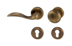 Klika na dveře TI - LEA - R 1948 OGS - Bronz česaný matný (77)