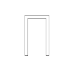 Doplňkové díly k posuvným systémům SC - Profil hliníkový pod dveře MB art. 0251