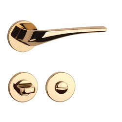 Klika na dveře AS - DALIA - R 7S OLV - Mosaz leštěná lakovaná