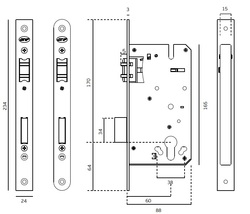 JNF - ZÁMEK VÁLEČKOVÝ IN.20.894.R BN - Broušená nerez