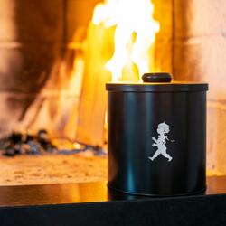 SN - NÁDOBA NA PODPALOVAČE Černá matná / stříbrný matný emblém