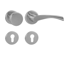 Klika na dveře MP - TORNADO - R BN - Broušená nerez