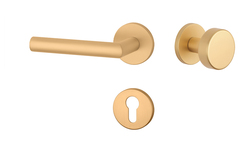 Klika na dveře AT - ARABIS - R 7S OLS - Mosaz broušená