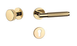 Klika na dveře AT - MOLINIA - R 7S OLV PVD - Mosaz leštěná lakovaná PVD