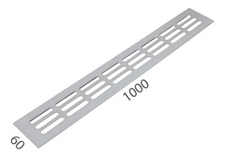 SRL - ALFA větrací mřížka šířka 60 x 1000 mm F1 - Stříbrný elox